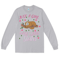 Moon Dust Just A Girl Who Lowes Sloths Long Sleeve Tee - Bettercallsaul