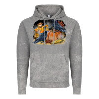 Cloud Rock Fall Background With Crow Vintage Hoodie - LillyAllenDesigns