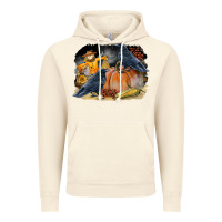 Vintage Artic Fall Background With Crow Vintage Hoodie - LillyAllenDesigns