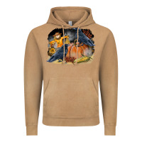 Fall Background With Crow Vintage Hoodie | Teevron