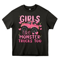 Asphalt girls like monster trucks too Heavy Core Tee - MaliasSmallBusiness