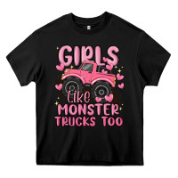 Black girls like monster trucks too Heavy Core Tee - MaliasSmallBusiness