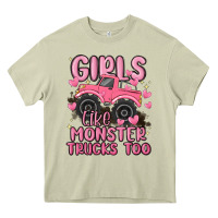 Mossy girls like monster trucks too Heavy Core Tee - MaliasSmallBusiness