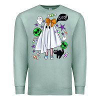 Seafoam cute ghost halloween Premium Sweatshirt - BundleAndBundleShop