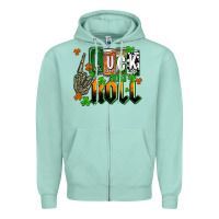 St. Patrick's Luck And Roll Zipper Hoodie | Teevron