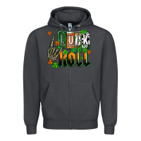 Smoke St. Patrick's Luck and roll Zipper Hoodie - OliviaCreatesArt