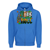True Royal St. Patrick's Luck and roll Zipper Hoodie - OliviaCreatesArt