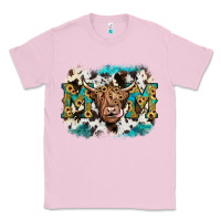 Bubblegum Pink highland cow mom Classic Tee - JahusDesignShop