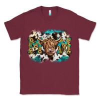 Burgundy highland cow mom Classic Tee - JahusDesignShop