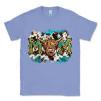 Colony Blue highland cow mom Classic Tee - JahusDesignShop