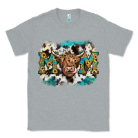 Heather Grey highland cow mom Classic Tee - JahusDesignShop
