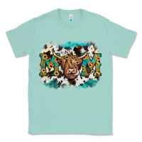 Seafoam highland cow mom Classic Tee - JahusDesignShop