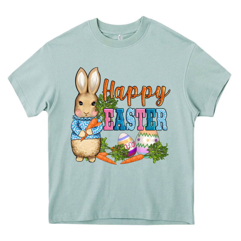 Easter Bunny Egg And Carrots Heavy Core Tee by AdoDesignShop | Teevron