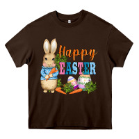 Chocolate Brown easter bunny egg and carrots Heavy Core Tee - AdoDesignShop