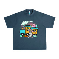 Midnight Navy easter train Urban Heavy Tee - Artiststas