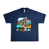 Navy easter train Urban Heavy Tee - Artiststas