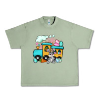 Oil Green easter train Urban Heavy Tee - Artiststas