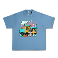 Pebble Blue easter train Urban Heavy Tee - Artiststas