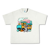 Pistachio easter train Urban Heavy Tee - Artiststas