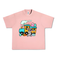 Salmon easter train Urban Heavy Tee - Artiststas