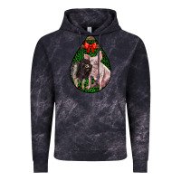 Cloud Black christmas pig Vintage Hoodie - LillyAllenDesigns