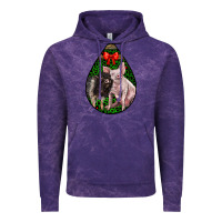 Cloud Purple christmas pig Vintage Hoodie - LillyAllenDesigns