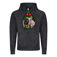 Vintage Black christmas pig Vintage Hoodie - LillyAllenDesigns
