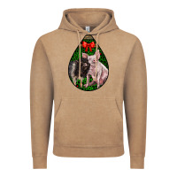 Vintage Coffee christmas pig Vintage Hoodie - LillyAllenDesigns