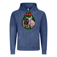 Vintage Denim christmas pig Vintage Hoodie - LillyAllenDesigns
