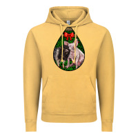 Vintage Mustard christmas pig Vintage Hoodie - LillyAllenDesigns