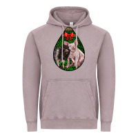 Vintage Zinc christmas pig Vintage Hoodie - LillyAllenDesigns