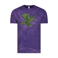Cloud Purple Botanical Majesty Palm Illustrations Vintage Tee - LillyAllenDesigns