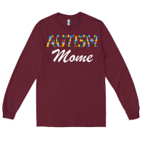 Burgundy Autism mom Long Sleeve Tee - Bettercallsaul