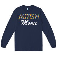 Navy Autism mom Long Sleeve Tee - Bettercallsaul