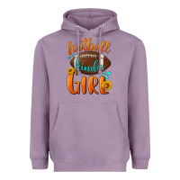 Lavender football kinda girl Heavyweight Hoodie - BundleAndBundleShop