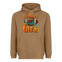 Toasted Coconut football kinda girl Heavyweight Hoodie - BundleAndBundleShop