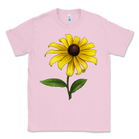 Bubblegum Pink Black Eyed Susan Flower Classic Tee - LillyAllenDesigns