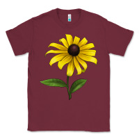 Burgundy Black Eyed Susan Flower Classic Tee - LillyAllenDesigns