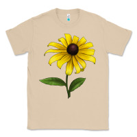 Mushroom Black Eyed Susan Flower Classic Tee - LillyAllenDesigns
