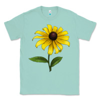 Seafoam Black Eyed Susan Flower Classic Tee - LillyAllenDesigns