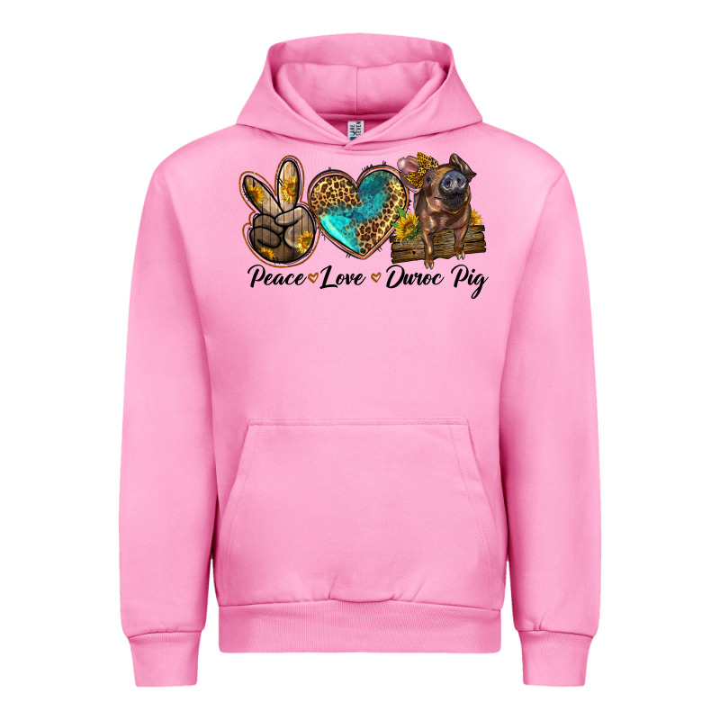Peace Love Duroc Pig Urban Hoodie by LillyAllenDesigns | Teevron