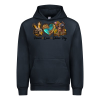 Navy peace love duroc pig Urban Hoodie - LillyAllenDesigns