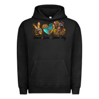 Pigment Black peace love duroc pig Urban Hoodie - LillyAllenDesigns