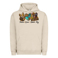 Pigment French Oak peace love duroc pig Urban Hoodie - LillyAllenDesigns