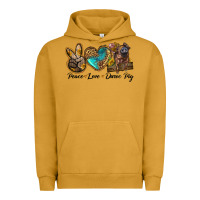 Pigment Peanut Butter peace love duroc pig Urban Hoodie - LillyAllenDesigns