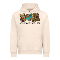 Sandshell peace love duroc pig Urban Hoodie - LillyAllenDesigns