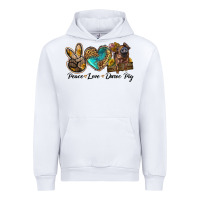White peace love duroc pig Urban Hoodie - LillyAllenDesigns