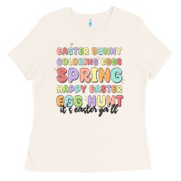 Bone easter bunny spring Ladies Tee - MaliasSmallBusiness