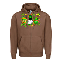 Chestnut St. Patrick's Day gnomes Zipper Hoodie - OliviaCreatesArt