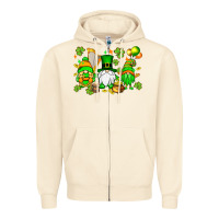Sandshell St. Patrick's Day gnomes Zipper Hoodie - OliviaCreatesArt